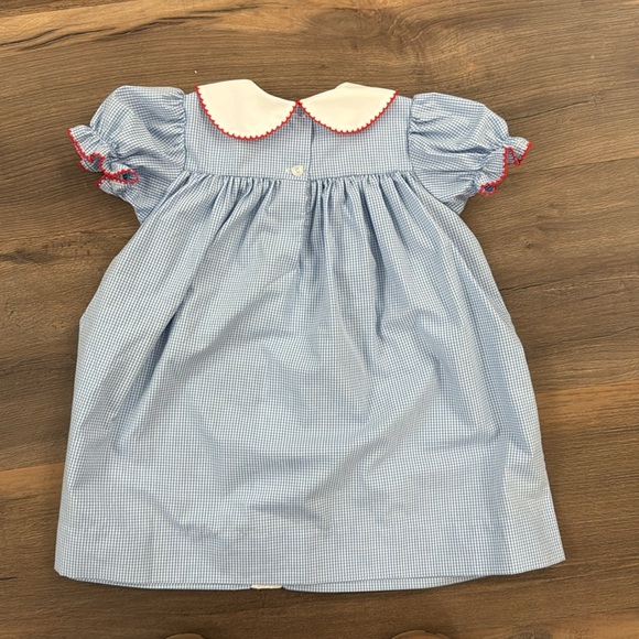 Embroidered Rudolph Collared Dress - Picture 3 of 4